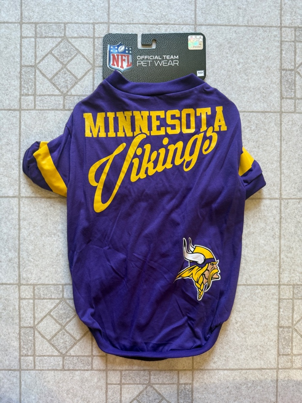 NFL Minnesota Vikings Purple and Gold Pet Shirt